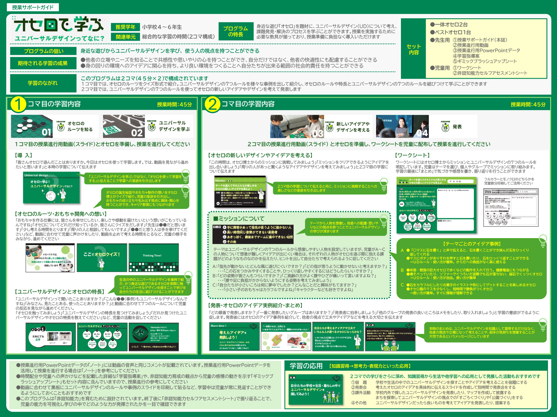 先生用：授業サポートガイド