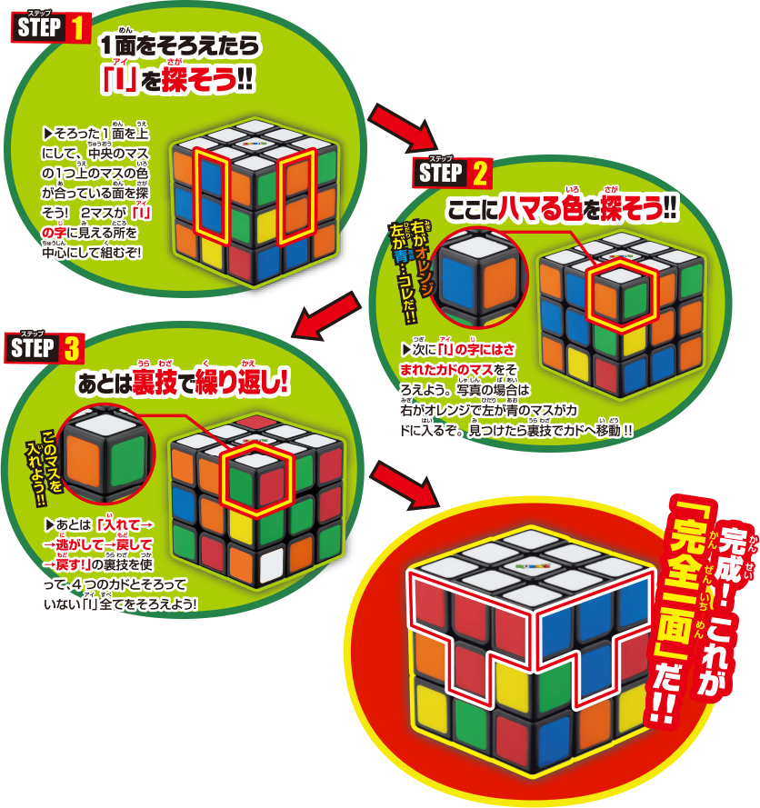 完全1面を揃える